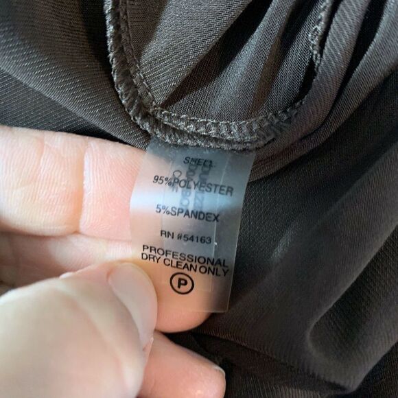 Calvin Klein Womens Pleated Front Dress Size 10 - Picture 3 of 5